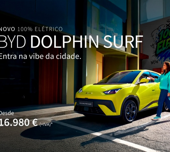 Novo BYD DOLPHIN SURF - Desde 16.980 € (+ IVA)* Novo BYD DOLPHIN SURF - Desde 16.980 € (+ IVA)*