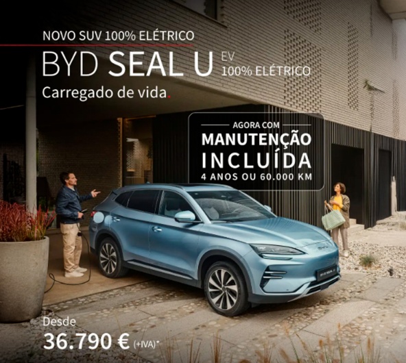 Novo BYD SEAL U  Desde 36.790 € +IVA*. Novo BYD SEAL U  Desde 36.790 € +IVA*.