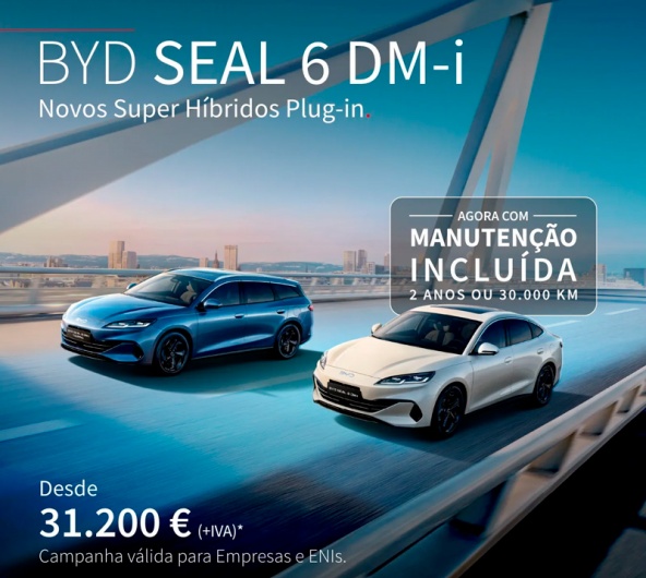 BYD SEAL 6 DM-i Desde  31.200 �  (+IVA)*