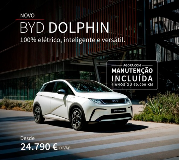 BYD DOLPHIN desde 24.790€ +IVA * BYD DOLPHIN desde 24.790€ +IVA *