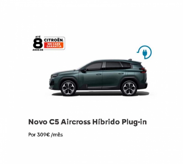 Novo C5 Aircross H�brido Plug-In Por 309� /m�s*