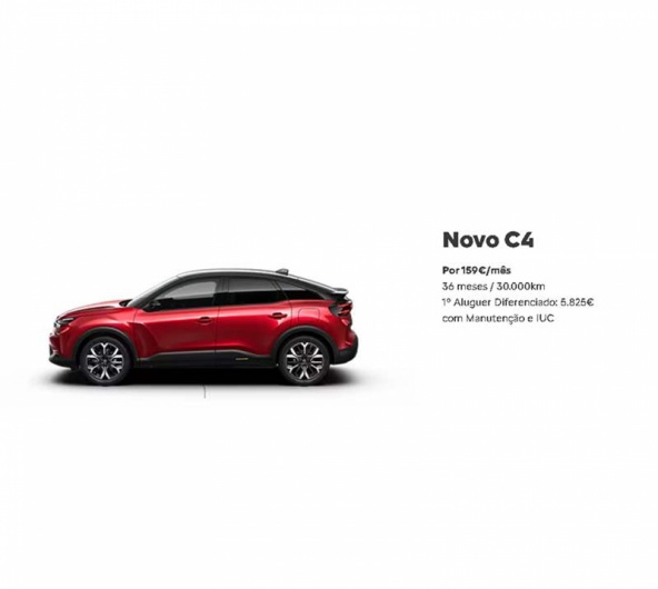 RENTING - Novo C4 Por 159€/mês RENTING - Novo C4 Por 159€/mês