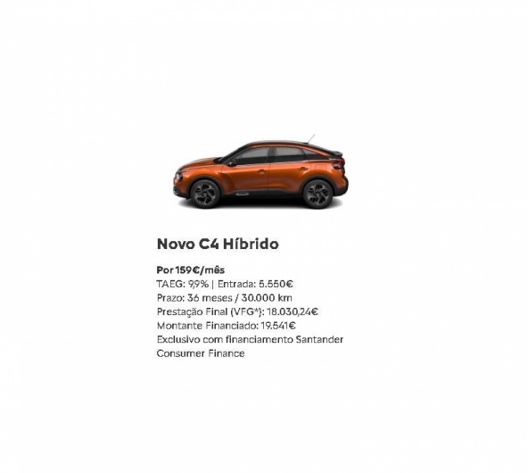 SIMPLY DRIVE - Novo C4 Híbrido Por 159€/mês SIMPLY DRIVE - Novo C4 Híbrido Por 159€/mês