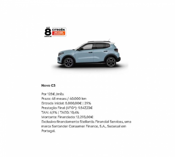 SIMPLY DRIVE - Novo C3 Por 125� /m�s*