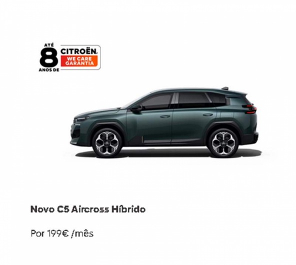 Novo C5 Aircross H�brido Por 199� /m�s*