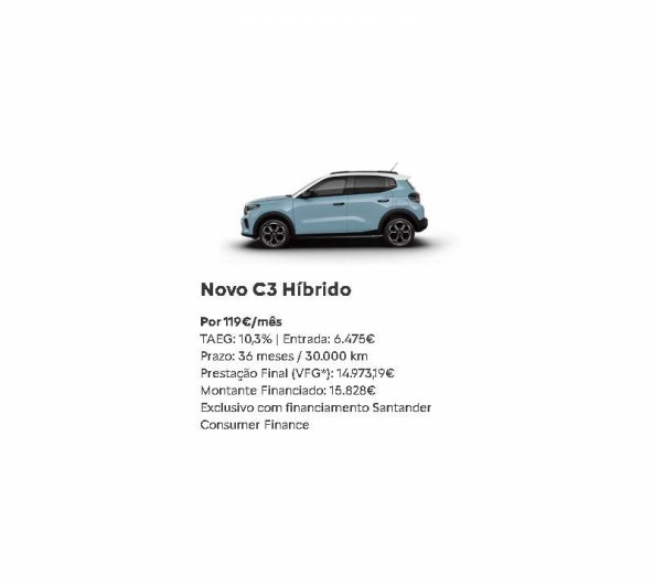SIMPLY DRIVE -Novo C3 Híbrido Por 119€/mês SIMPLY DRIVE -Novo C3 Híbrido Por 119€/mês