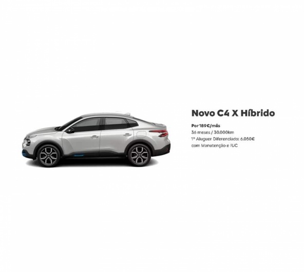 RENTING - Novo C4 X Híbrido Por 189€/mês RENTING - Novo C4 X Híbrido Por 189€/mês