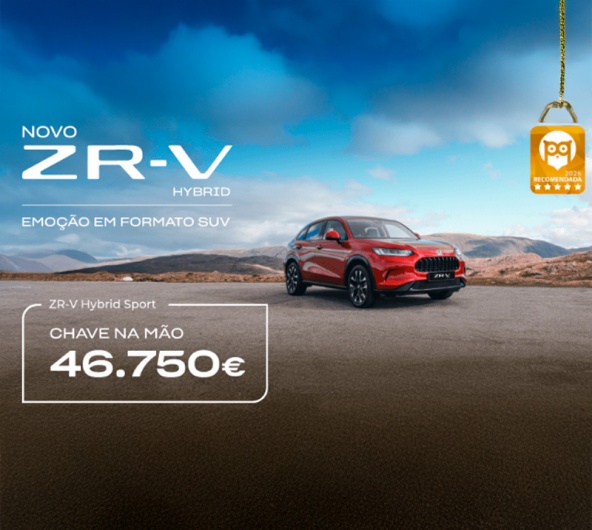 Novo Honda ZR-V- Chave na m�o 46.750�