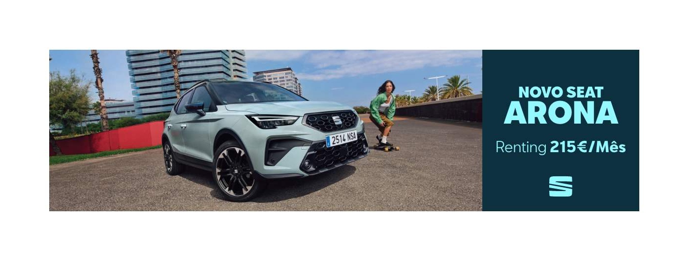 Campanha novo SEAT Arona Por 215�/m�s** com manuten��o inclu�da
