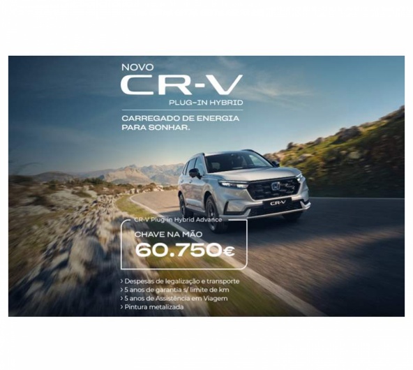 Novo CR-V Plug In Hybrid Advance - Chave na m�o 60.750�*