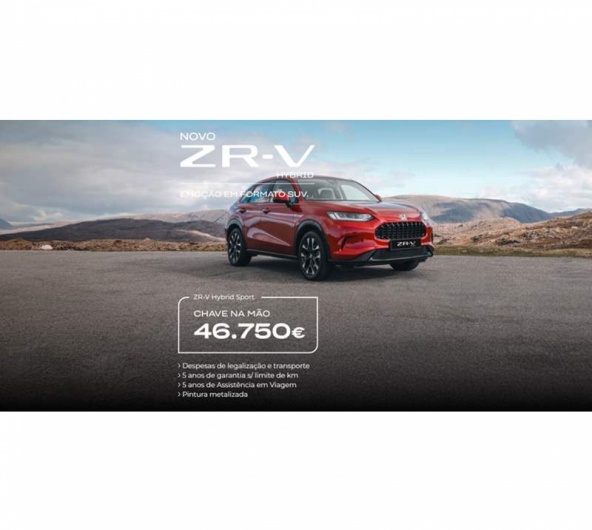 novo Honda ZR-V Hybrid Sport- Chave na m�o 46.750�*