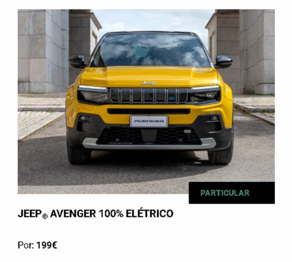 JEEP� AVENGER 100% EL�TRICO TOTALMENTE EQUIPADO  Por: 199�