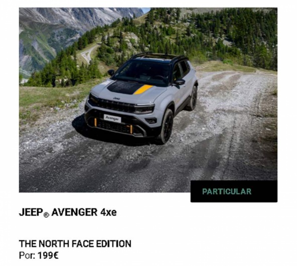 Novo Jeep� Avenger 4xe THE NORTH FACE EDITION Por: 199�