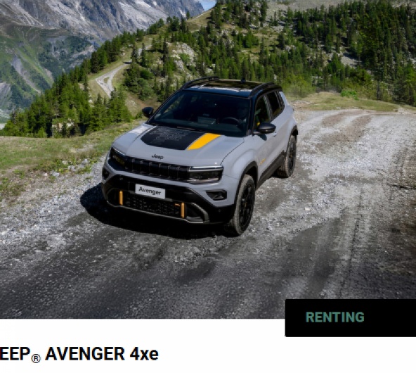 Novo Jeep Avenger 4xe por 199 / Ms