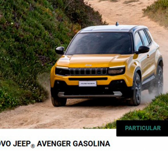 NOVO JEEP® AVENGER GASOLINA Por 199€ / Mês NOVO JEEP® AVENGER GASOLINA Por 199€ / Mês