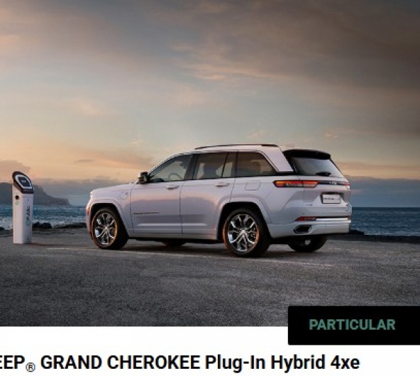 JEEP® GRAND CHEROKEE Plug-In Hybrid 4xe Por 655€ / Mês JEEP® GRAND CHEROKEE Plug-In Hybrid 4xe Por 655€ / Mês