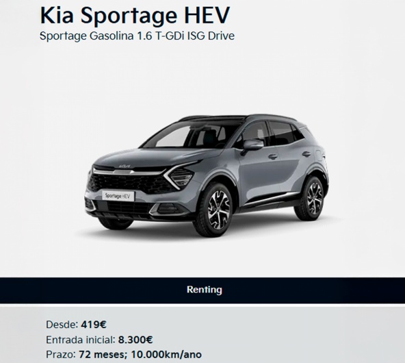 Kia Sportage HEV desde 419 Ms*
