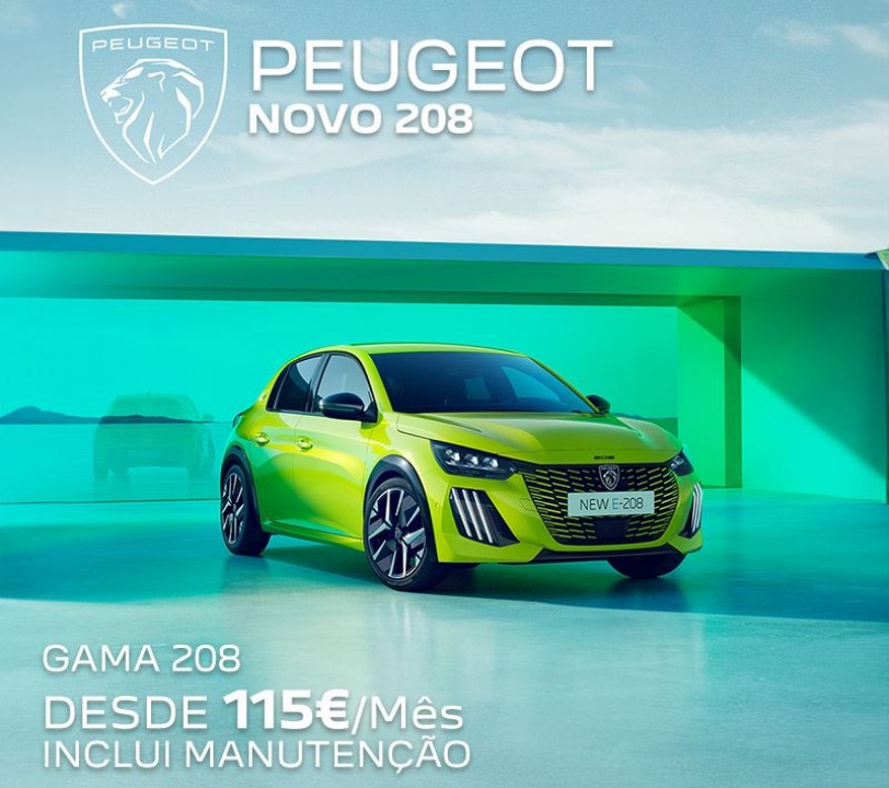 Novo Peugeot 208 - Desde 115€/mês