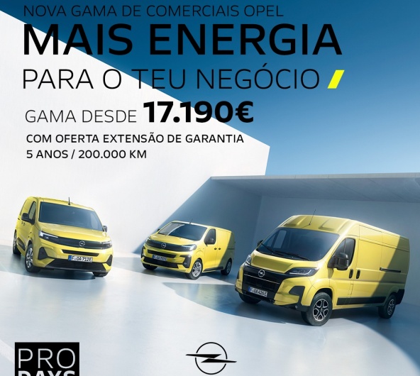 Opel Pro Days -  Nova de gama de comerciais Opel. Opel Pro Days -  Nova de gama de comerciais Opel.