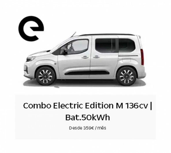 Combo Electric Edition M 136cv | Bat.50kWh Desde 359� / m�s