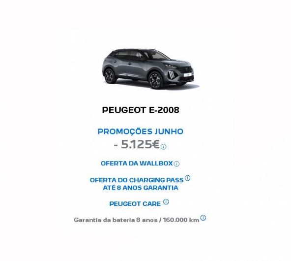 PEUGEOT E-2008   PROMOES JUNHO - 5.125